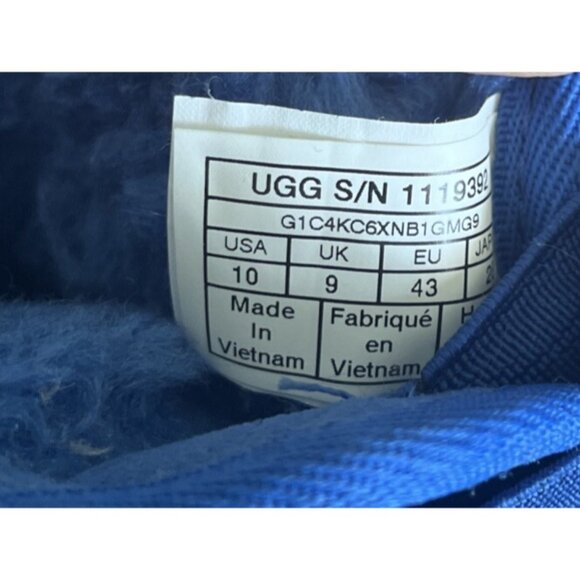 UGG NEUMEL II Blue Graphic Suede Sheepskin Ankle CHUKKA BOOTS - Picture 8 of 10